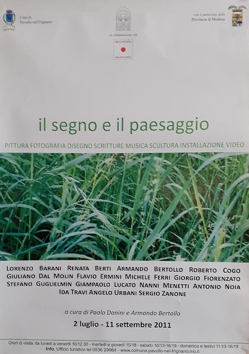 il segno e il paesaggio 2011 Pavullo